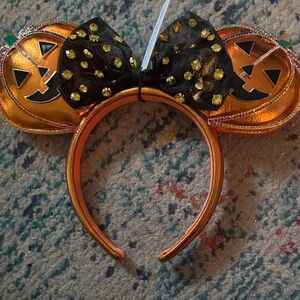 BaubleBar Orange Pumpkin Headband